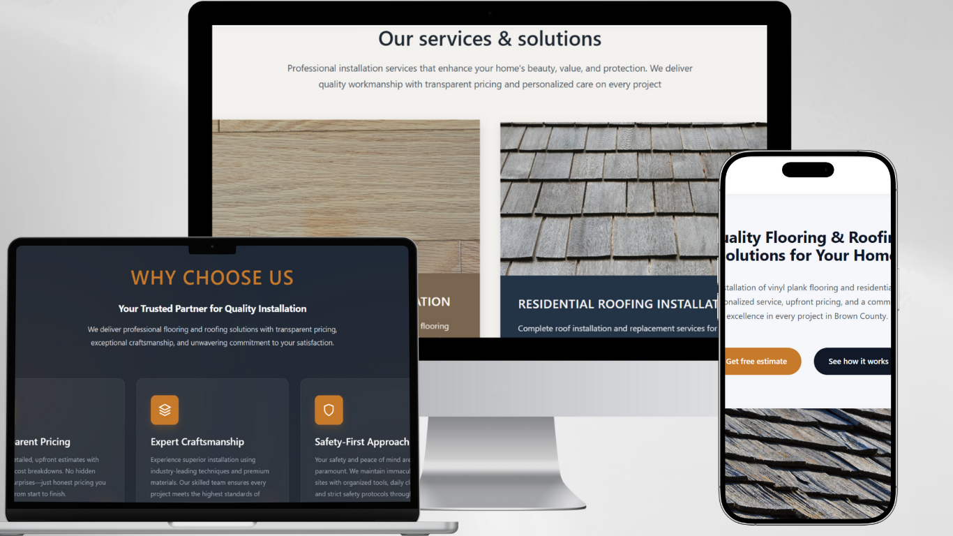Mazimpaka Home LLC — flooring and roofing services website